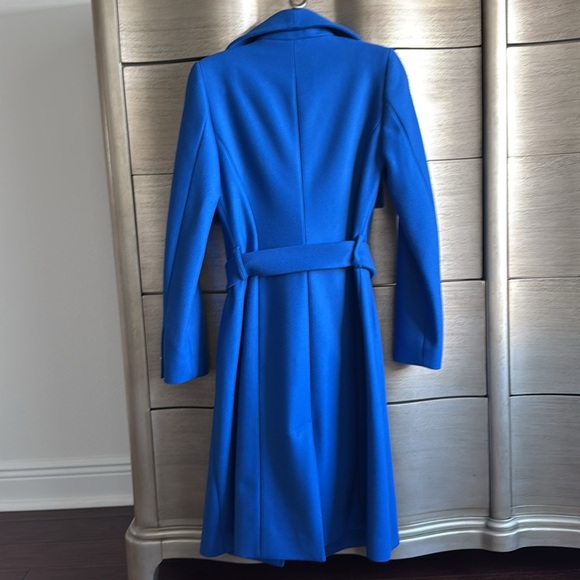 Ted Baker Madigan Draped Front Coat, Royal Blue - Picture 6 of 9